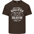 A Qualified Solicitor Looks Like Mens Cotton T-Shirt Tee Top Dark Chocolate