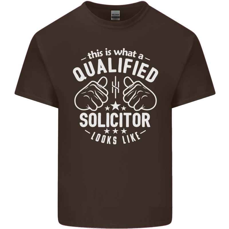 A Qualified Solicitor Looks Like Mens Cotton T-Shirt Tee Top Dark Chocolate