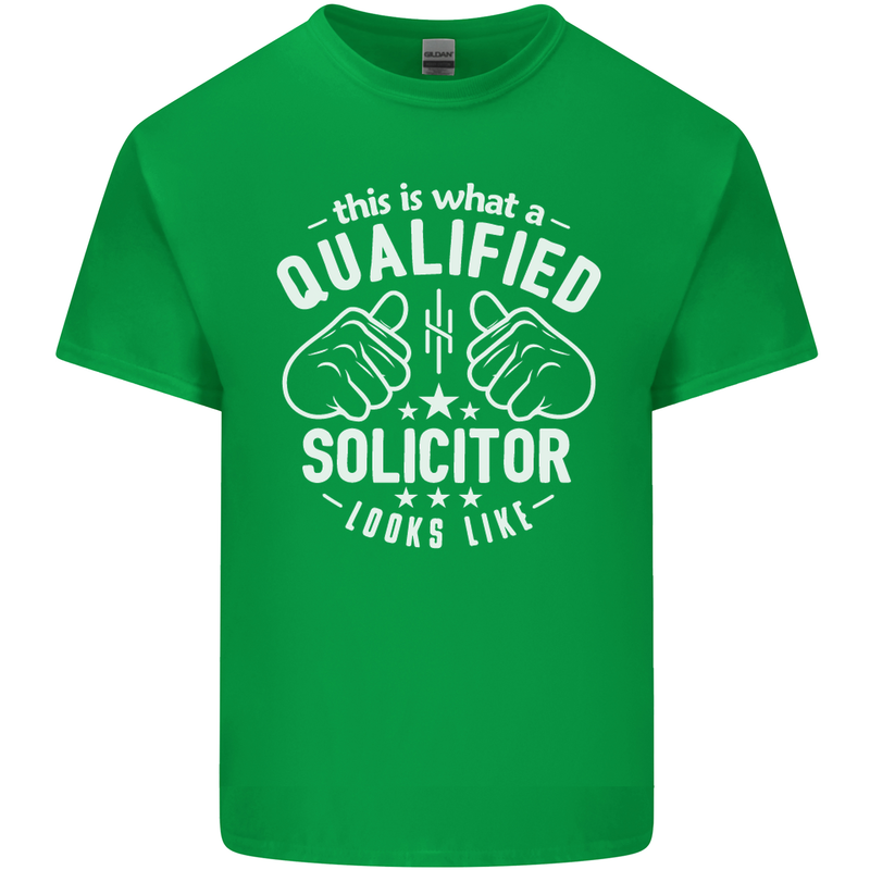 A Qualified Solicitor Looks Like Mens Cotton T-Shirt Tee Top Irish Green