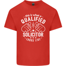 A Qualified Solicitor Looks Like Mens Cotton T-Shirt Tee Top Red