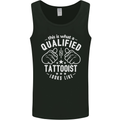 A Qualified Tattooist Looks Like Mens Vest Tank Top Black