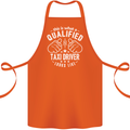 A Qualified Taxi Driver Looks Like Cotton Apron 100% Organic Orange