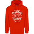 A Qualified Taxi Driver Looks Like Mens 80% Cotton Hoodie Bright Red