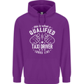 A Qualified Taxi Driver Looks Like Mens 80% Cotton Hoodie Purple