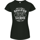 A Qualified Taxi Driver Looks Like Womens Petite Cut T-Shirt Black