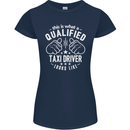 A Qualified Taxi Driver Looks Like Womens Petite Cut T-Shirt Navy Blue