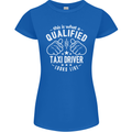 A Qualified Taxi Driver Looks Like Womens Petite Cut T-Shirt Royal Blue