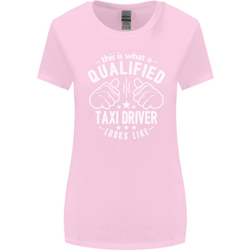 A Qualified Taxi Driver Looks Like Womens Wider Cut T-Shirt Light Pink