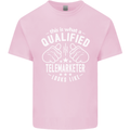 A Qualified Telemarketer Looks Like Mens Cotton T-Shirt Tee Top Light Pink