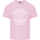A Qualified Telemarketer Looks Like Mens Cotton T-Shirt Tee Top Light Pink