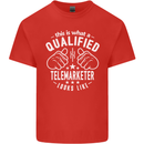 A Qualified Telemarketer Looks Like Mens Cotton T-Shirt Tee Top Red