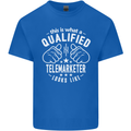 A Qualified Telemarketer Looks Like Mens Cotton T-Shirt Tee Top Royal Blue