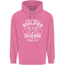 A Qualified Tractor Driver Looks Like Mens 80% Cotton Hoodie Azelea