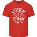 A Qualified Tractor Driver Looks Like Mens Cotton T-Shirt Tee Top Red