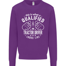 A Qualified Tractor Driver Looks Like Mens Sweatshirt Jumper Purple