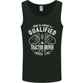 A Qualified Tractor Driver Looks Like Mens Vest Tank Top Black