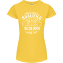 A Qualified Tractor Driver Looks Like Womens Petite Cut T-Shirt Yellow