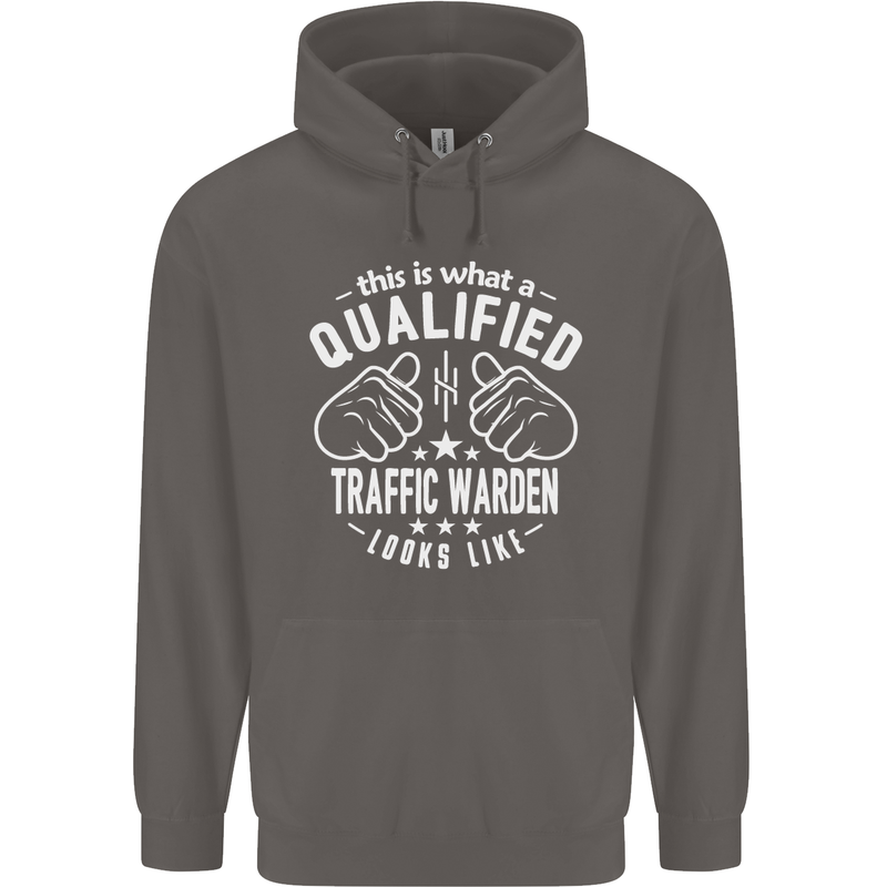 A Qualified Traffic Warden Looks Like Mens 80% Cotton Hoodie Charcoal