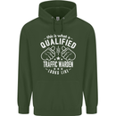 A Qualified Traffic Warden Looks Like Mens 80% Cotton Hoodie Forest Green