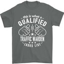 A Qualified Traffic Warden Looks Like Mens T-Shirt Cotton Gildan Charcoal