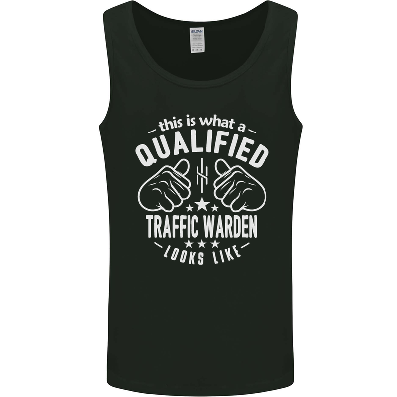 A Qualified Traffic Warden Looks Like Mens Vest Tank Top Black