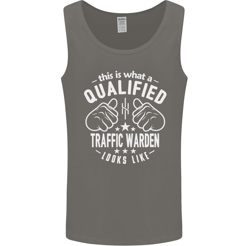 A Qualified Traffic Warden Looks Like Mens Vest Tank Top Charcoal