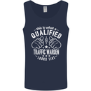 A Qualified Traffic Warden Looks Like Mens Vest Tank Top Navy Blue