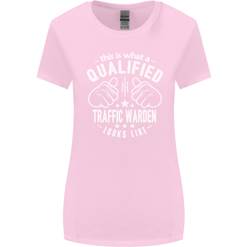 A Qualified Traffic Warden Looks Like Womens Wider Cut T-Shirt Light Pink