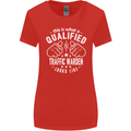 A Qualified Traffic Warden Looks Like Womens Wider Cut T-Shirt Red