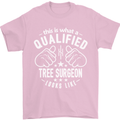 A Qualified Tree Surgeon Looks Like Mens T-Shirt Cotton Gildan Light Pink