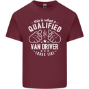 A Qualified Van Driver Looks Like Mens Cotton T-Shirt Tee Top Maroon