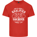 A Qualified Van Driver Looks Like Mens Cotton T-Shirt Tee Top Red