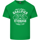 A Qualified Veternarian Looks Like Mens Cotton T-Shirt Tee Top Irish Green