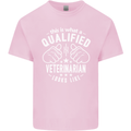 A Qualified Veternarian Looks Like Mens Cotton T-Shirt Tee Top Light Pink