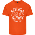 A Qualified Waitress Looks Like Mens Cotton T-Shirt Tee Top Orange