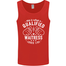 A Qualified Waitress Looks Like Mens Vest Tank Top Red