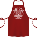A Qualified Zoologist Looks Like Cotton Apron 100% Organic Maroon