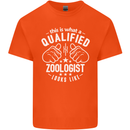 A Qualified Zoologist Looks Like Mens Cotton T-Shirt Tee Top Orange