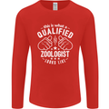 A Qualified Zoologist Looks Like Mens Long Sleeve T-Shirt Red