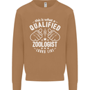 A Qualified Zoologist Looks Like Mens Sweatshirt Jumper Caramel Latte