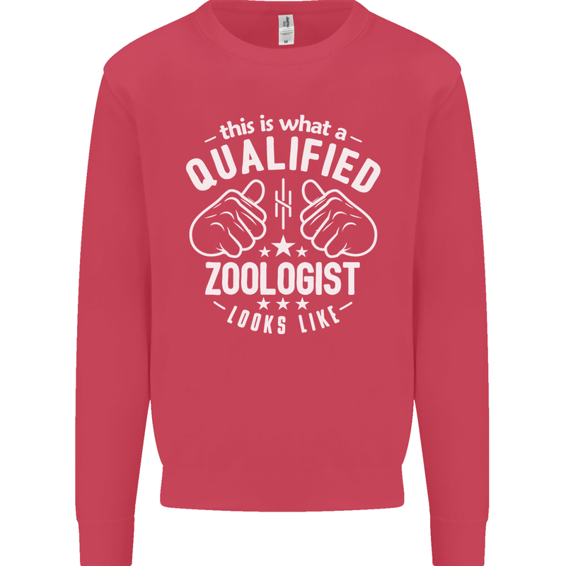 A Qualified Zoologist Looks Like Mens Sweatshirt Jumper Heliconia