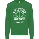 A Qualified Zoologist Looks Like Mens Sweatshirt Jumper Irish Green