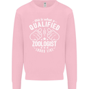 A Qualified Zoologist Looks Like Mens Sweatshirt Jumper Light Pink