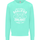 A Qualified Zoologist Looks Like Mens Sweatshirt Jumper Peppermint