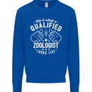 A Qualified Zoologist Looks Like Mens Sweatshirt Jumper Royal Blue