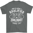 A Qualified Zoologist Looks Like Mens T-Shirt Cotton Gildan Charcoal