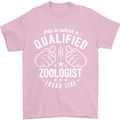 A Qualified Zoologist Looks Like Mens T-Shirt Cotton Gildan Light Pink