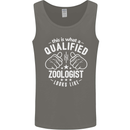 A Qualified Zoologist Looks Like Mens Vest Tank Top Charcoal