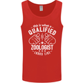 A Qualified Zoologist Looks Like Mens Vest Tank Top Red