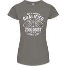 A Qualified Zoologist Looks Like Womens Petite Cut T-Shirt Charcoal